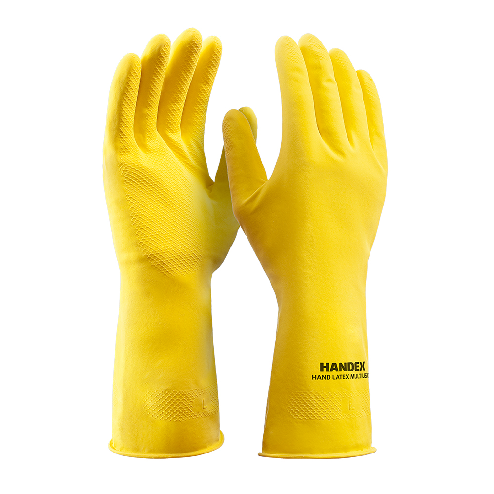 Luva Hand Latex Multiuso - Handex - Prote Solda do Vale